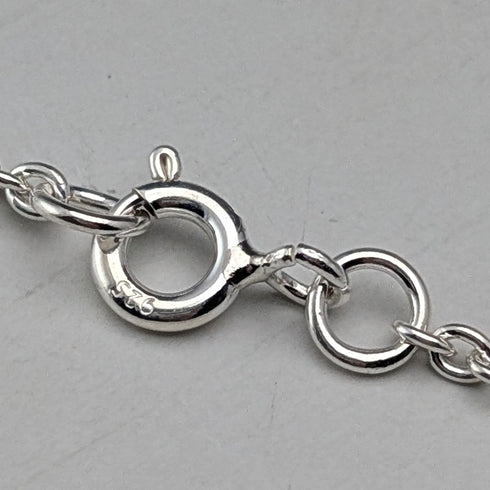 1977 British pure silver Jubilee ingot pendant, 20.1g, with pure silver necklace, RJ